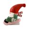 Elf on a Sledge in Glazed Stoneware Candleholder by Lisa Larson for Gustavsberg 1