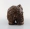 Scandinavian Ceramist Figure of Brown Bear in Glazed Stoneware 4