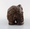 Skandinavische Keramikfigur eines Braunen Bären aus glasiertem Steingut 4