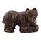 Figurine d'Ours Brun Ceramiste Scandinave en Grès Verni 1