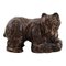 Skandinavische Keramikfigur eines Braunen Bären aus glasiertem Steingut 1