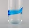 Scandinavian Carafe in Clear and Light Blue Art Glass, 1970s, Image 3
