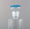 Scandinavian Carafe in Clear and Light Blue Art Glass, 1970s, Image 2