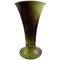 Ystad Brons Art Deco Vase aus patinierter Bronze, 1940er 1