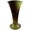 Ystad Brons Art Deco Vase in Patinated Bronze, 1940s 1