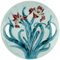 Gustavsberg Art Nouveau Earthenware Dish Decorated with Flowers, Image 1