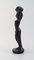 Schwedische Skulptur aus schwarz glasierter Keramik Frauentrage, 1960er 2