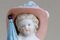 Antique Porcelain Girl with Hat, Bag, and Umbrella Figure by G. Richardi, 1870s, Image 3