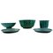 Small Dishes and Vases Set by Wilhelm Kage & Josef Ekberg for Gustavsberg Argenta, 1940s, Set of 5 1