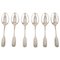 Vintage Sterling Silver Susanne Dessert Spoons by Hans Hansen, Set of 6 1