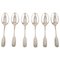 Vintage Sterling Silver Susanne Dessert Spoons by Hans Hansen, Set of 6, Image 1