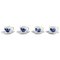 Blue Flower Braided Espresso Cup and Saucer Set from Royal Copenhagen, 1960s, Set of 8 1