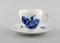 Blau Florale Espressotasse und Untertasse von Royal Copenhagen, 1960er, 8er Set 2