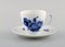 Blue Flower Braided Espresso Cup and Saucer Set from Royal Copenhagen, 1960s, Set of 8 2