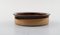 Brown Shaded Raw and Glazed Stoneware Low Bowl from Helle Alpass, 1960s, Image 2