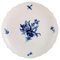 Blaue Niedrige Porzellan Schale von Meissen, 1920er 1
