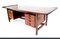 Dänischer Palisander Executive Schreibtisch mit schwebender Tischplatte von Sigurd Hansen, 1960er 1