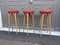 Vintage Bar Stools, 1950s, Set of 3, Immagine 3