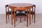 Mid-Century Teak Dining Table & 4 Chairs Set by Hans Olsen for Frem Røjle, 1950s, Imagen 3