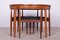 Mid-Century Teak Dining Table & 4 Chairs Set by Hans Olsen for Frem Røjle, 1950s, Imagen 2