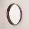 Miroir Vintage Scandinave Rond en Teck, 1961 1