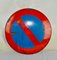 Enameled No Parking Sign, 1950s 6