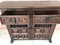 Spanish Carved Dark Walnut Tuscan 2-Drawer Credenza, 1940s 12