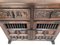 Spanish Carved Dark Walnut Tuscan 2-Drawer Credenza, 1940s 4