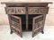 Spanish Carved Dark Walnut Tuscan 2-Drawer Credenza, 1940s 11