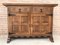 Spanish Carved Dark Walnut Tuscan 2-Drawer Credenza, 1940s 2