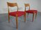 Danish Oak Dining Chairs, 1960s, Set of 2 3