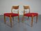 Danish Oak Dining Chairs, 1960s, Set of 2 1