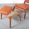 Chaises Hunting et Tabouret par Uno & Östen Kristiansson, Suède, 1950s 7