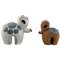 Elefanti Ringo 1 in ceramica di Britt-Louise Sundell per Gustavsberg, anni '60, set di 2, Immagine 1