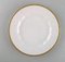 Dinner Plates in Porcelain with Gold Border from Royal Copenhagen, 1990s, Set of 6 2