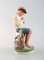 Vintage Porcelain Young Boy Figurine in Overglaze from Royal Copenhagen 3