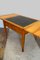 Extendable Biedermeier Birch Dining Table with Leather Top, Immagine 15