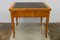 Extendable Biedermeier Birch Dining Table with Leather Top 19