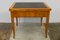 Extendable Biedermeier Birch Dining Table with Leather Top, Image 19