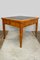 Extendable Biedermeier Birch Dining Table with Leather Top 20