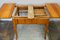 Extendable Biedermeier Birch Dining Table with Leather Top 16