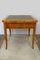 Extendable Biedermeier Birch Dining Table with Leather Top 17