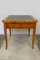 Extendable Biedermeier Birch Dining Table with Leather Top, Immagine 17