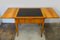 Extendable Biedermeier Birch Dining Table with Leather Top 12