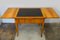 Extendable Biedermeier Birch Dining Table with Leather Top, Immagine 12