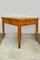 Extendable Biedermeier Birch Dining Table with Leather Top 1