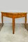 Extendable Biedermeier Birch Dining Table with Leather Top, Image 1