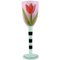 Large Hand-Painted Wine Glass by Ulrica Hydman Vallien for Kosta Boda, 1980s, Image 1