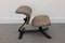 Vintage Norwegian Armchair and Footrest from Stokke, 1970s, Set of 2 14