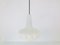 Lámpara colgante alemana de ópalo blanco de Peill & Putzler, años 70, Imagen 5
